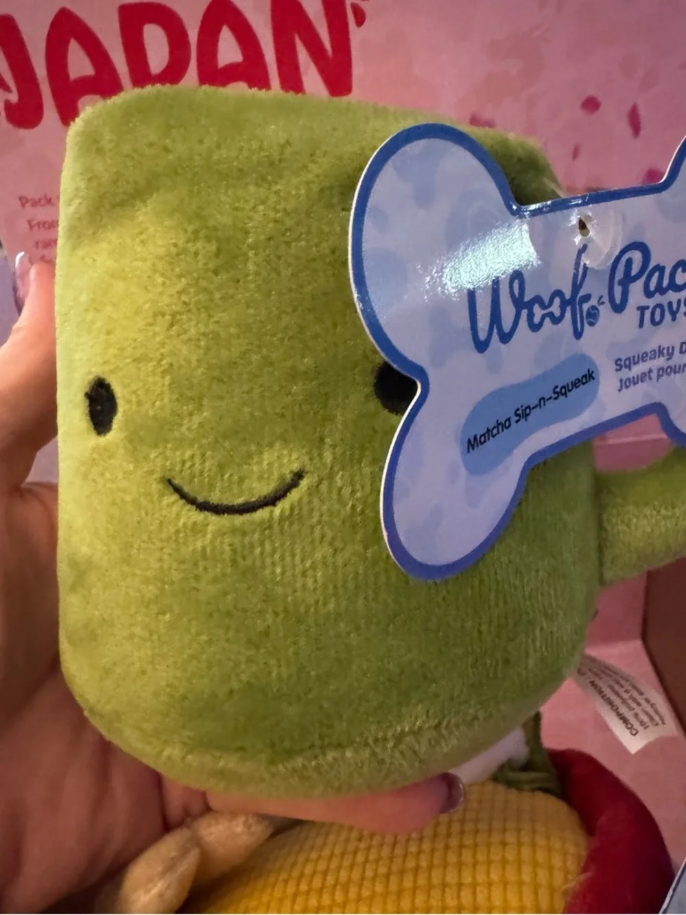 Woof Pack Trip to Japan box L dog toys NEW Miso ramen & matcha sip mug NEW W/tag